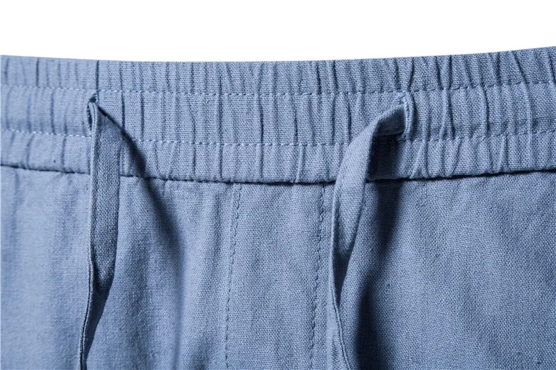 AIOPESON 100% Cotton Linen Men's Shorts Solid Color High Quality Summer Home Wear for Men New Beach Board | Мужская одежда