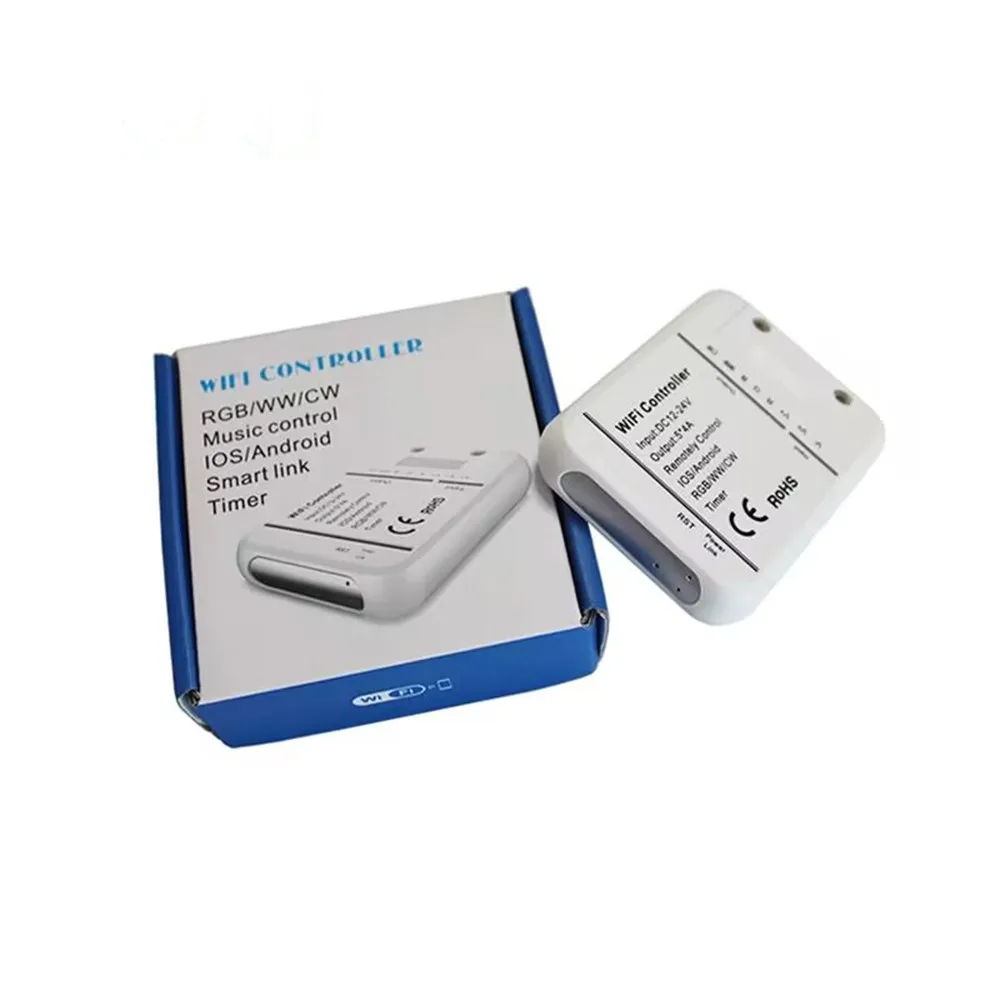 

Светодиодный пульт управления, 16 миллионов цветов, Wi-Fi, 5 Φ/WW/CW, управление смартфоном, режим воспроизведения музыки и таймера, Волшебный дом, ...