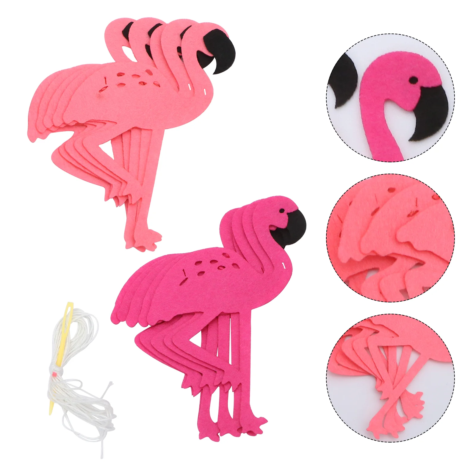 

Hawaii Party Decoration Flamingo Bunting Banner Decorative Nonwovens Banner Hanging Garland Party Supplies