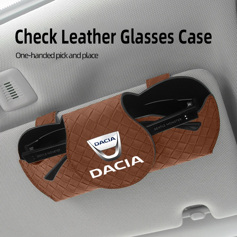 

Car Interior Glasses Clip Auto Sun Visor Sunglasses Holder For Dacia Duster Logan Spring Sandero Stepway Dokker Jogger 2021 MCV