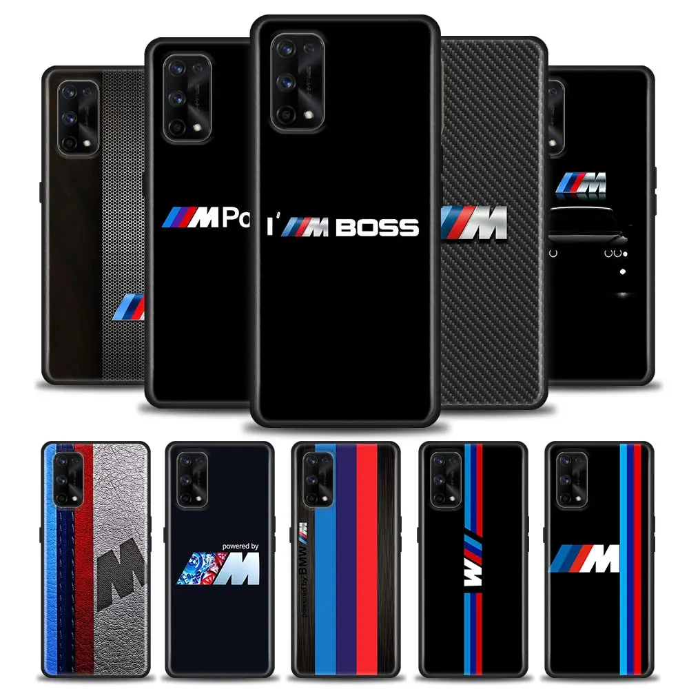 

Luxury M-P-Power Boss B-BMW Car Funda Case For Realme GT 2 Pro Neo2 NARZO 50 50I 50A 5G C35 C33 C31 C30 C21 C20 C15 V25 V15 Case
