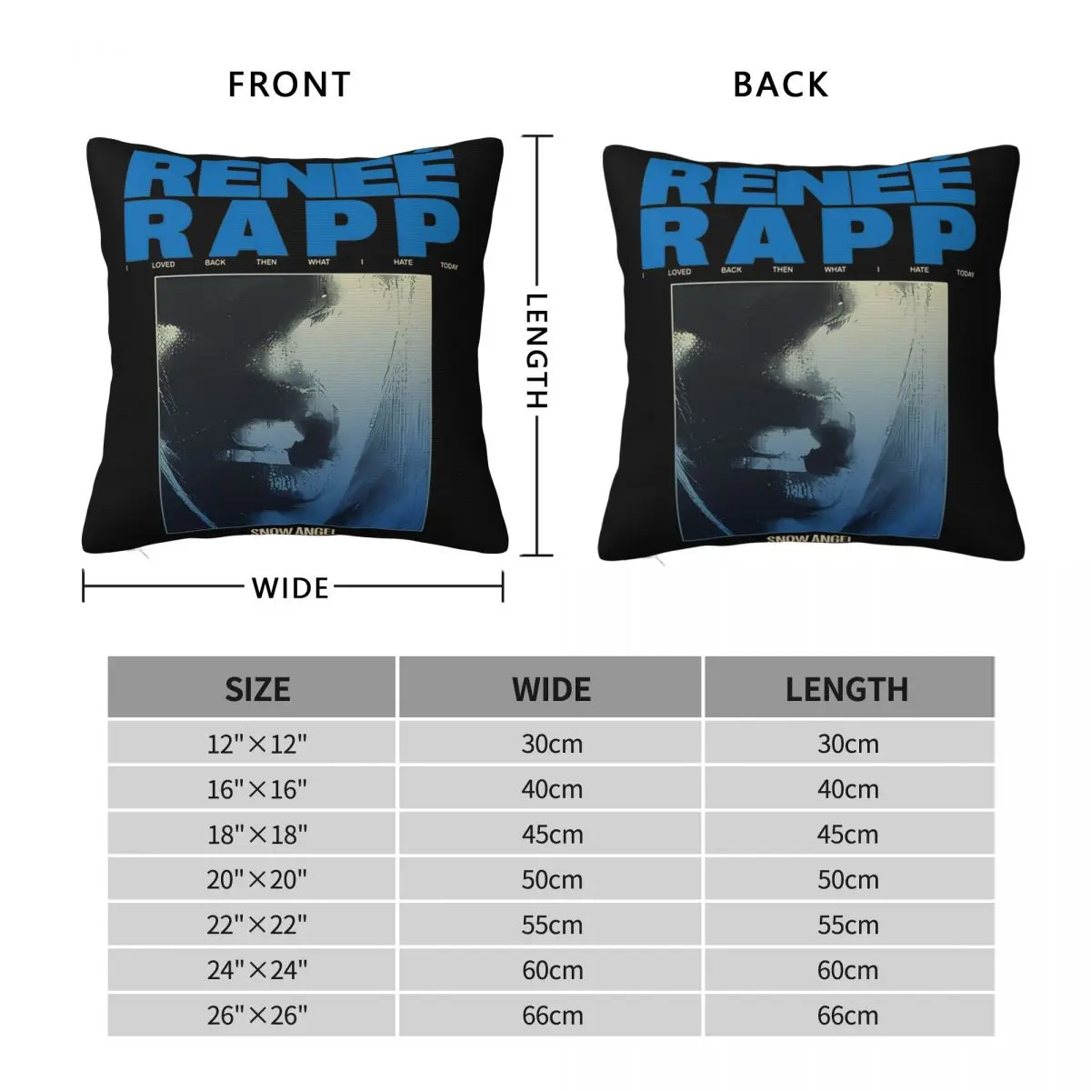 Наволочки Renee Rapp с принтом снега и ангела наволочки новый стиль домашний декор