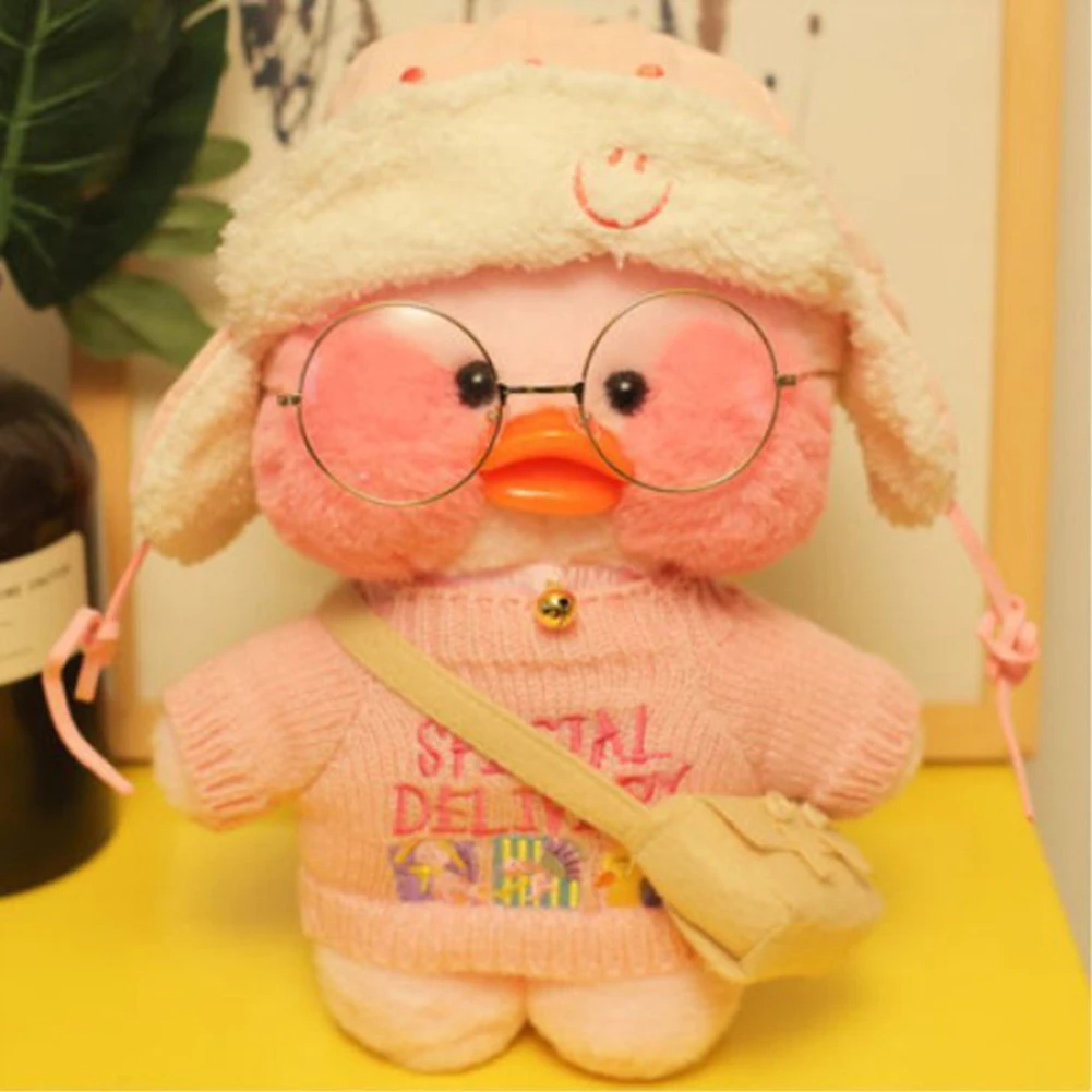 

Симпатичная плюшевая игрушка в виде утки, 30 см, мягкая Набивная игрушка-животное, подушка для девочек, подарок на день рождения, украшение дл...