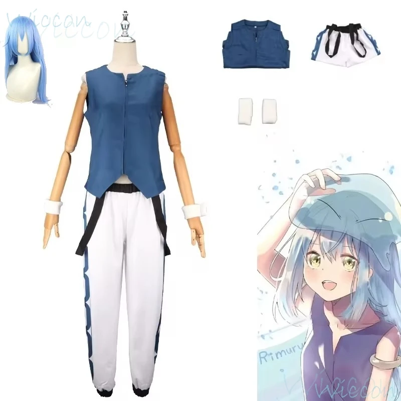 Косплей-костюм Rimuru Tempest в тот раз когда я оправдывался как Лизун Сезон 2 парик