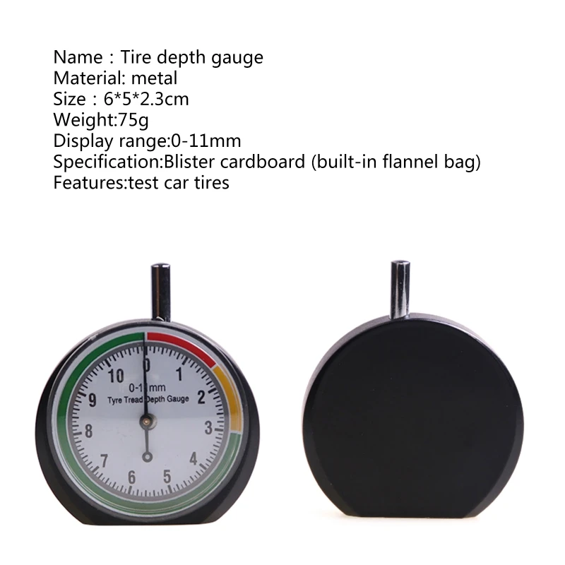 

Компактная шина T Калибр глубины считывания инструмент для измерения колесных шин диапазон 0-11 мм нержавеющая сталь для автомобиля грузовик...