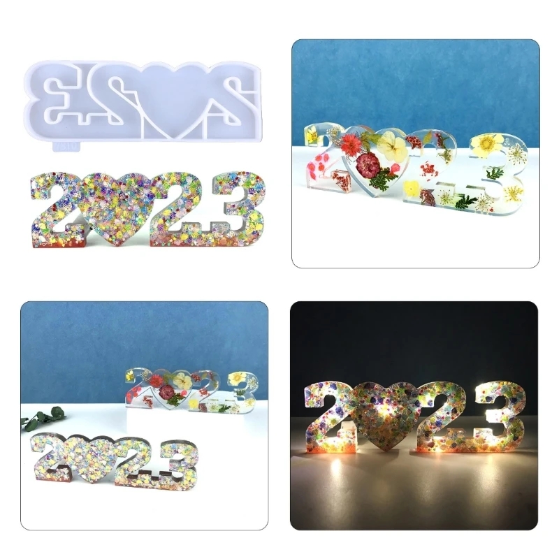 

2023 Series Mold Table Soft Ceramic Plaster Ornaments Diy Crafts Decorations