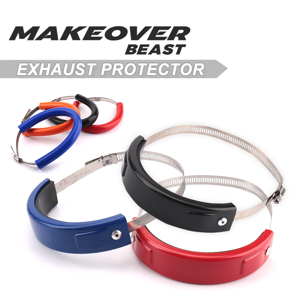 Глушитель выхлопной трубы мотоцикла, защита глушителя, подходит для мотоцикла, аксессуары, Силиконовая защита от горячего воздействия, 250 350 450 500 CC Глушитель выхлопной трубы мотоцикла, защита глушителя, подходит для мотоцикла, аксессуары, Силиконовая защита от горячего воздействия, 250 350 450 500 CC