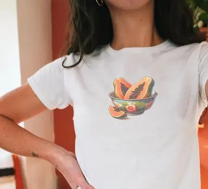 Женская детская футболка облегающие летние кроп-топы с круглым вырезом и