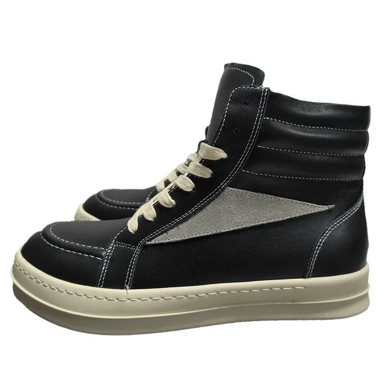 Зимняя шерстяная мужская кожаная повседневная обувь непромокаемые мужские