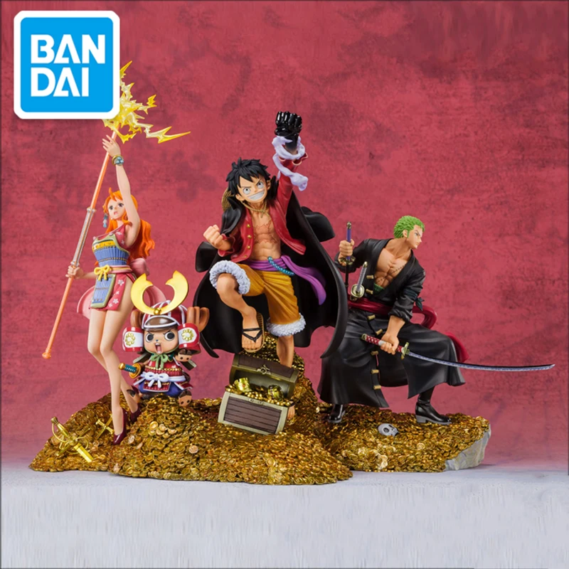 Bandai оригинальная Аниме One Piece Wt100 фигурка героя Luffy Zoro пластиковая модель