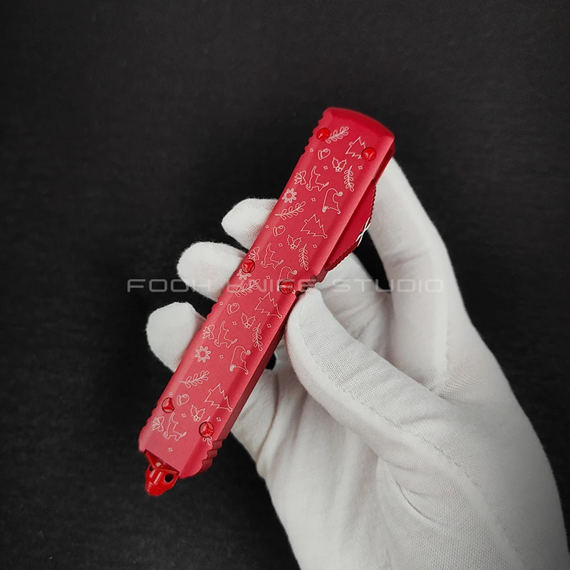 Merry Christmas !! Ultratech Series MICRO ULTRA TECH EDC Tools Tactical Gear D2 Steel CNC 6061 Aluminum Handle Gift