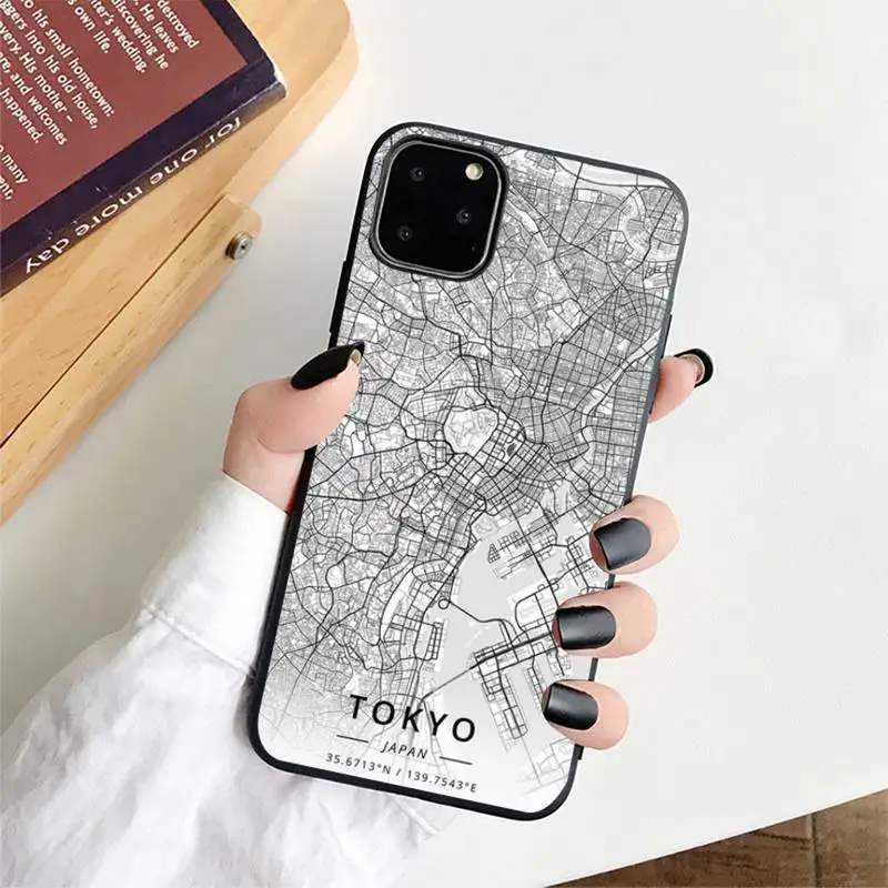 FHNBLJ чехол для телефона с изображением Лондонской страны городской карты iPhone 11 12 13