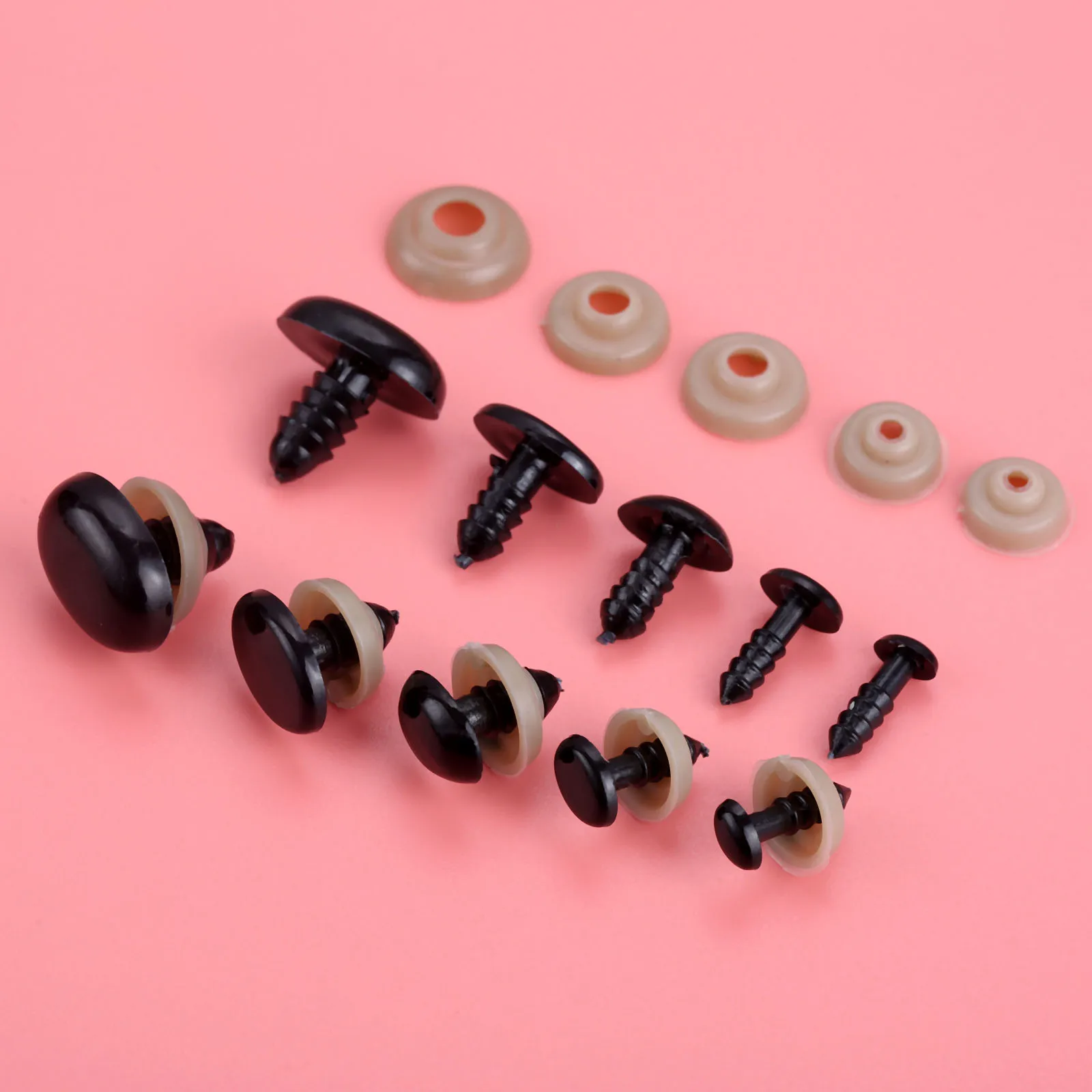 40 шт./20 шт. пластиковые безопасные глаза в носу + шайбы овальная Детская кукла