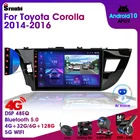 Автомагнитола 2 Din на Android 10 для Toyota Corolla Ralink 2014-2016, мультимедийный видеоплеер с навигацией, MP5, стерео, Carplay
