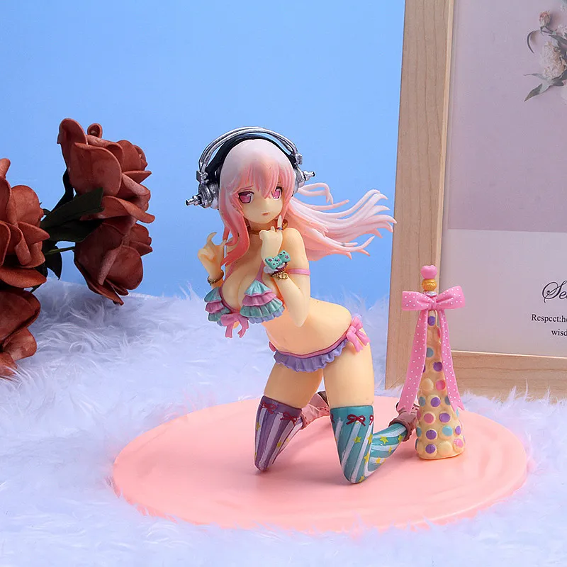 Японские популярные купальники Super Sonico сексуальный купальник-бикини макарун ПВХ