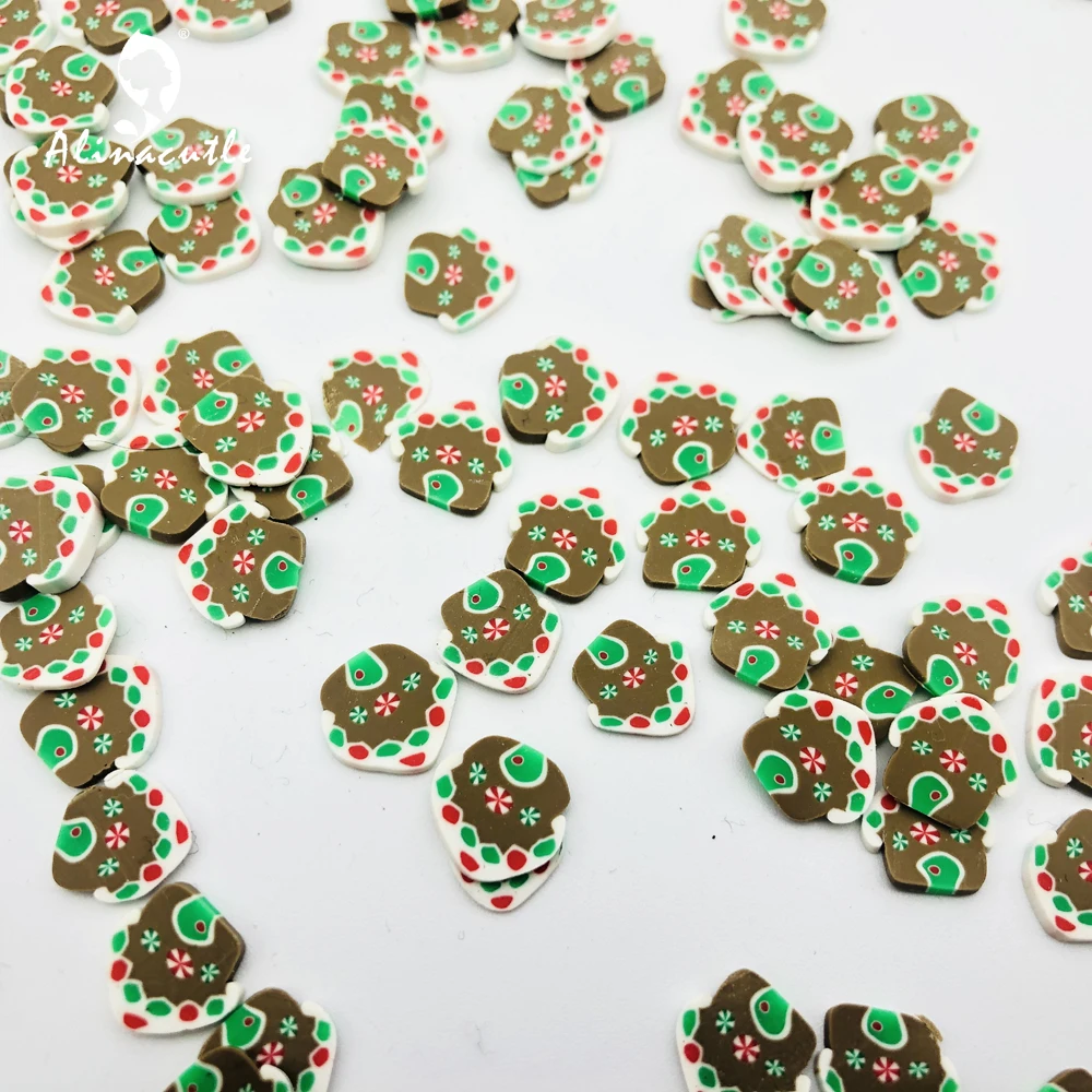 Рождественский домик с ломтиками и блестками 20 г 10 мм принадлежности для