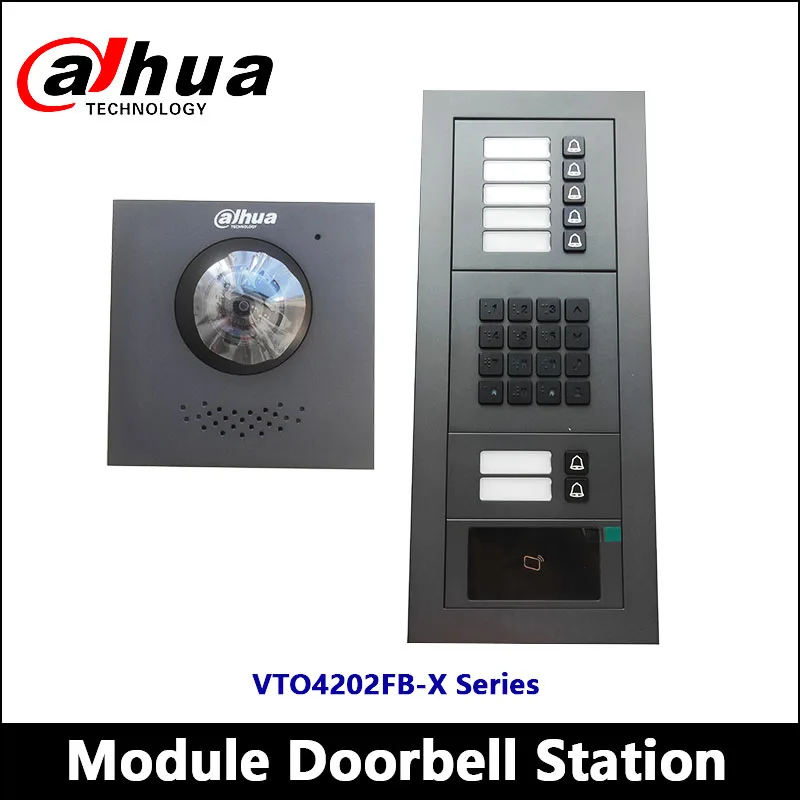 

Dahua 2Mp Modular 2-wire Apartment Door Station Black version VTO4202FB-X Series