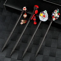 new vintage hair sticks wood chinese flower hairpins pins for women hair stick hair ornaments handmade head jewelry %d0%b4%d0%bb%d1%8f %d0%b2%d0%be%d0%bb%d0%be%d1%81