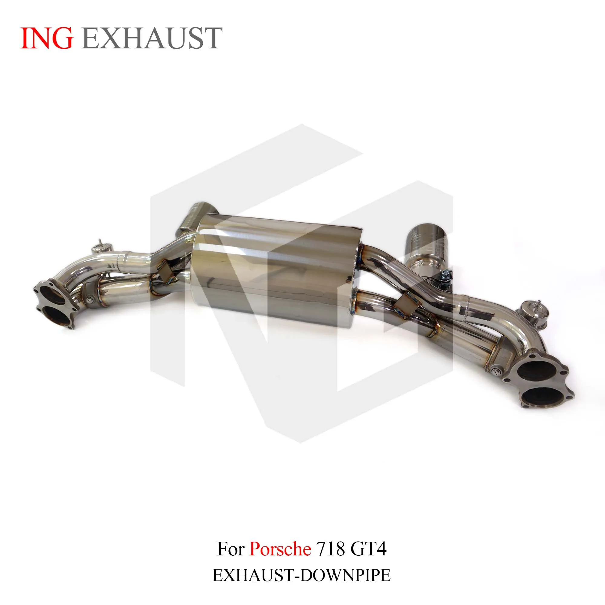 Выпускной клапан ING New Style SS304 Catback для Porsche 718 GT4 GTS 4.0L Spyder Race автоматический