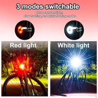 bike mtb light buttonbattery chargeable cycling helmet headlight waterproof bicycle headlight rear taillight lamp flashlight
