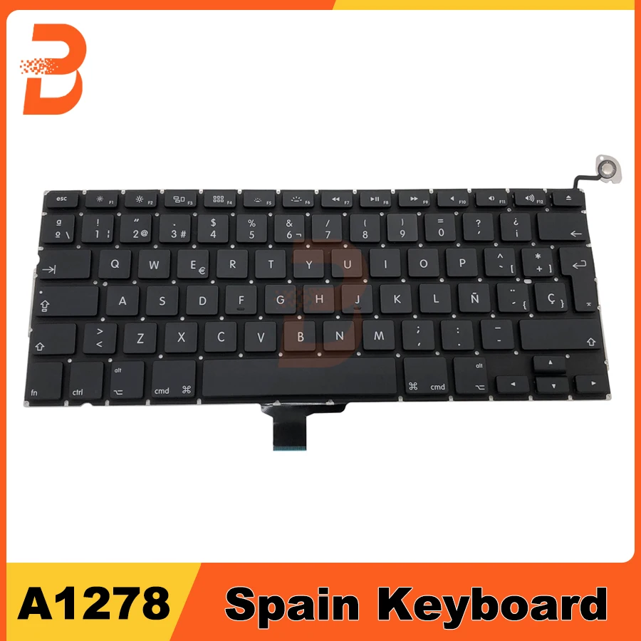 

Brand New Laptop Keyboard Replacement For MacBook Pro 13" A1278 Keyboard Spain Spanish Layout 2009 2010 2011 2012 Year