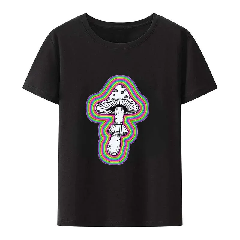 Футболка Cosmic forest мужская с принтом модная тенниска изображением грибов