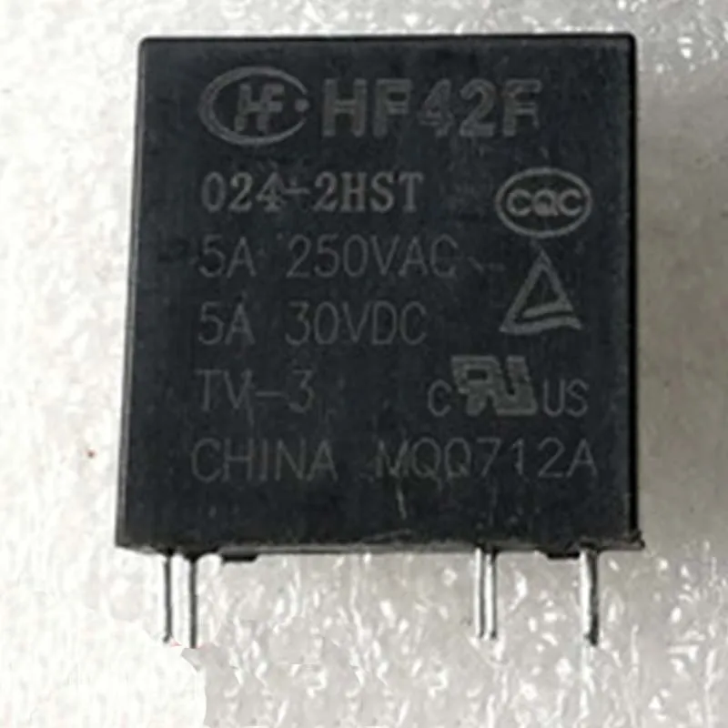 

24V Relay HF42F 024-2HST 24VDC 5A 6Pins Replacement F4AK024T