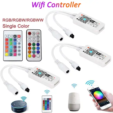 Контроллер Wi-Fi для светодиодной ленты 5050 2835 WS2811 WS2812B, 5 в постоянного тока, 12 В, 24 В