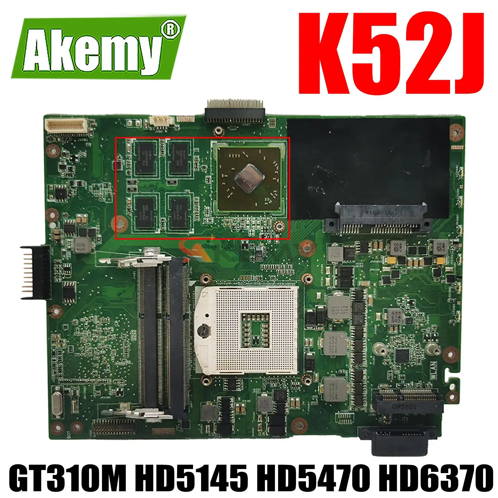 

Материнская плата K52J с GT310M HD5145 HD5470 HD6370 для ASUS K52JC K52JB K52JR K52JT K52JU P52J материнская плата для ноутбука