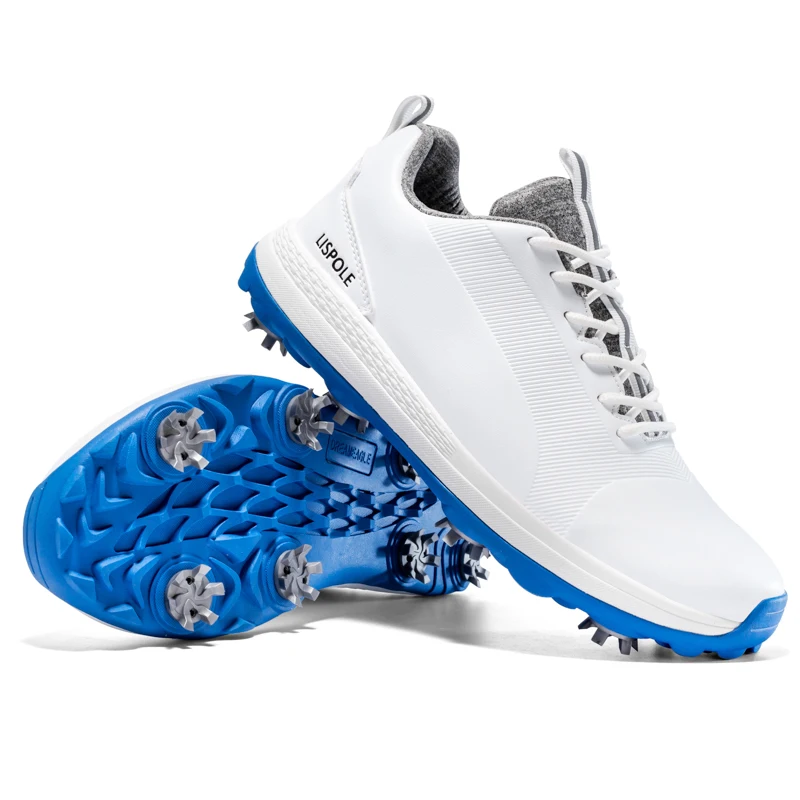 2023 New Golf Shoes Waterproof Golf Sneakers Men Outdoor Golfing Spikes Shoes Big Size 40-47 Jogging Walking Sneakers Male