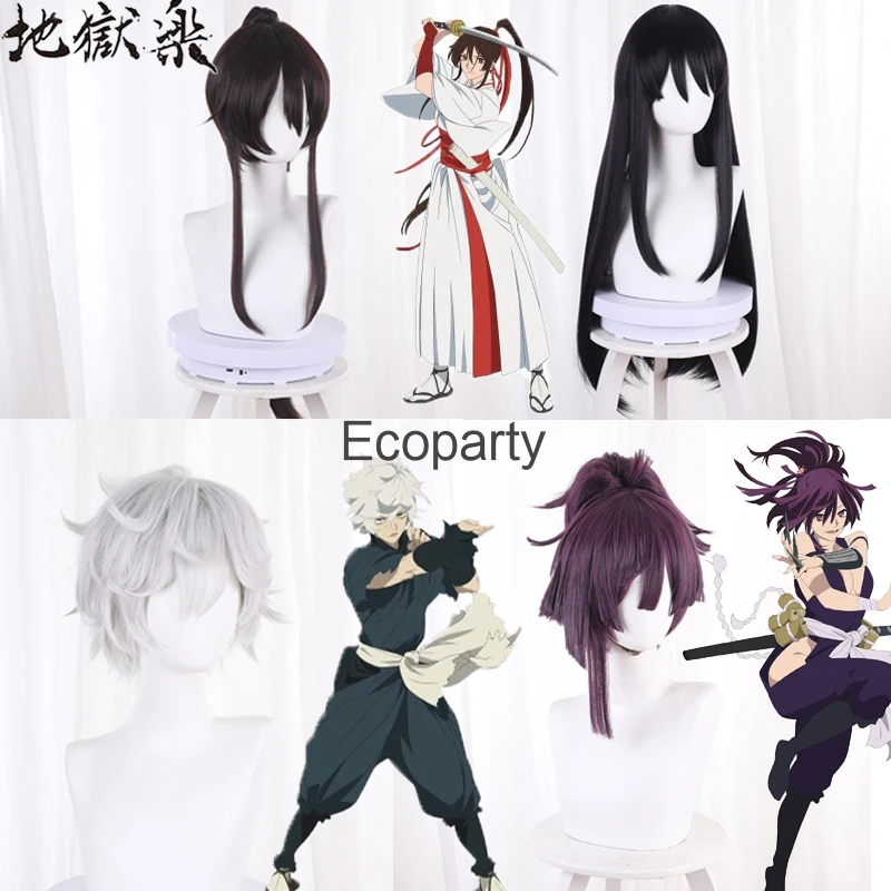 Парик для косплея аниме Jigoku Raku Hell's Paradise Gabimaru Aza Chobei парик Jigokuraku Yamada Asaemon Sagiri Fuchi