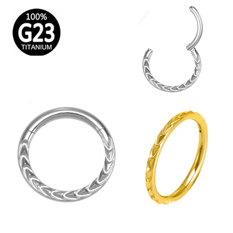 

Кольцо для пирсинга носа, пирсинг из титана для козелка и завитка ушной раковины, 16 г, сегментная перегородка для сосков и ушей, ювелирные из...