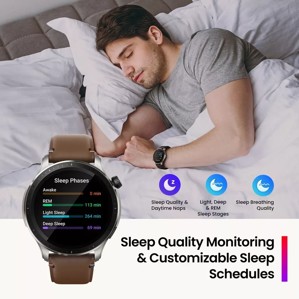 Amazfit GTR 4 Фирменная Новинка 5 АТМ Водонепроницаемые 150 спортивных режимов Bluetooth 5.0 Alexa с GPS AMOLED-дисплеем Фитнес Смарт-часы (art.: 3920cdb9aae68) - 3920cdb9aae68
