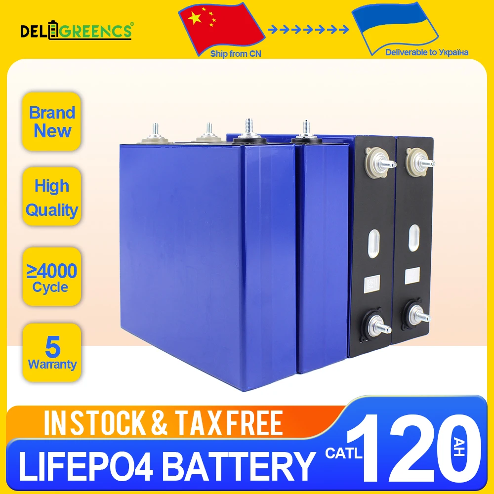 

CATL 8/16/32PCS 120AH Brand New LiFePO4 Battery Pack Lithium ion Cells 3.2V Lifepo4 Batteries in stock Ship Free To Ukraine