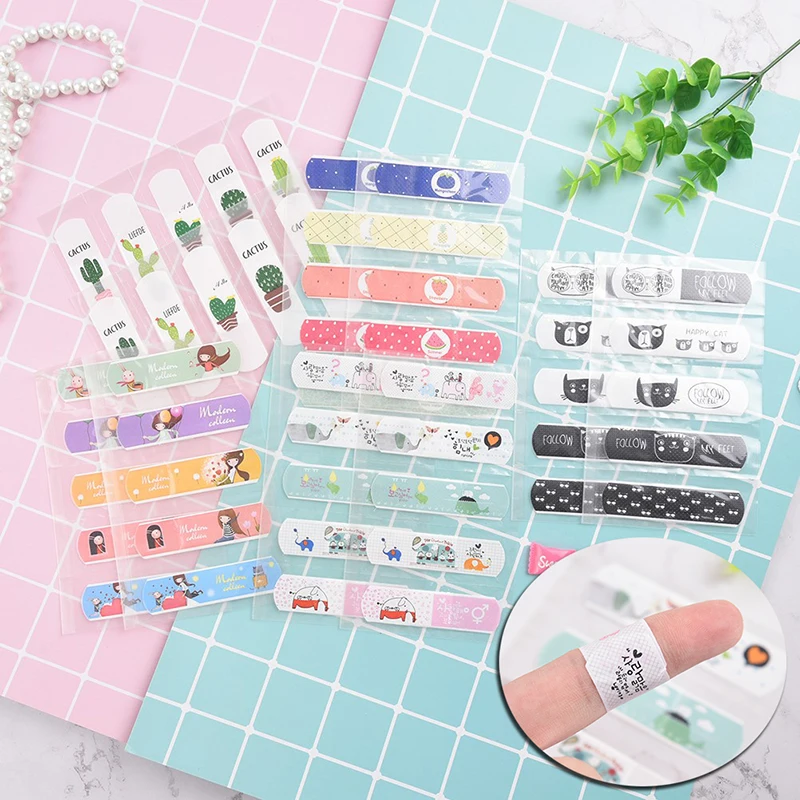 10-120pc Waterproof Cute Cartoon Patterned Band Aid Adhesive Plaster Bandage Patch Banditas Hemostasis Wound Strips For Children - купить по