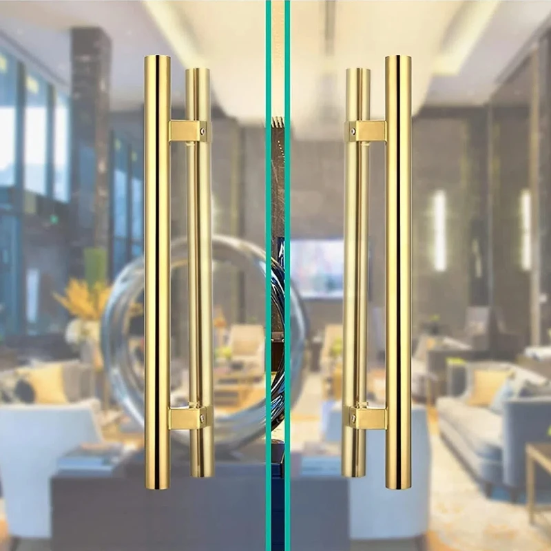 Kensharp Входные матовые круглые дверные ручки с трубкой деревянная стеклянная