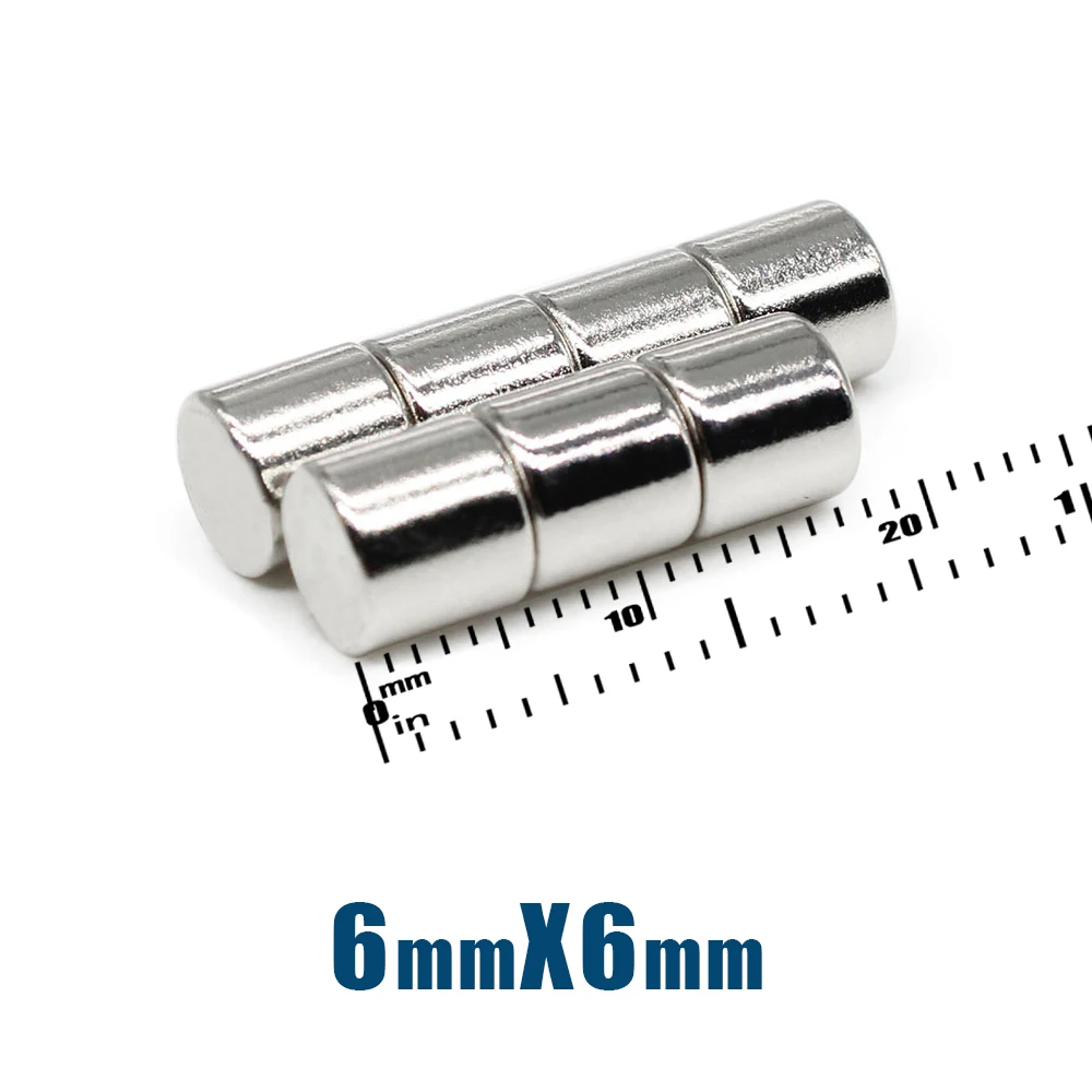 

20/50/100/150/200/300PCS 6x6 mm Round Strong Powerful Magnetic Magnet N35 Permanent Neodymium Magnet Disc 6x6mm 6*6 mm