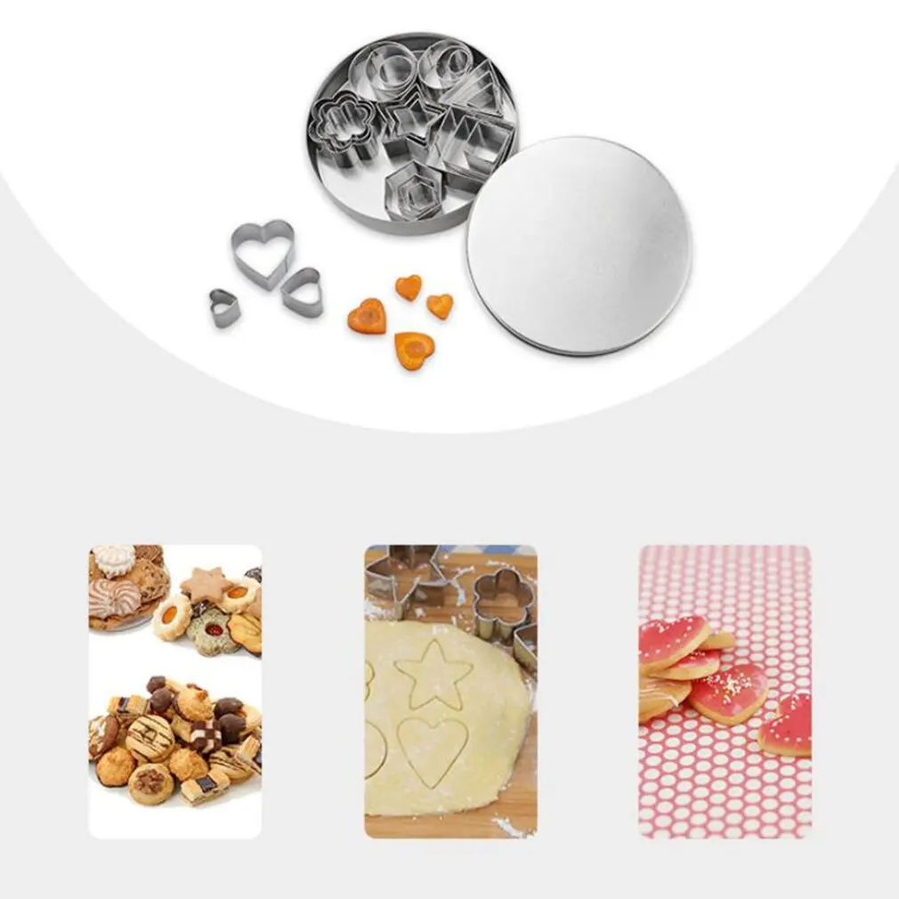 

24pcs/Set DIY Christmas Cookie Cutter Set Stainless Steel Christmas Cookie Cutters Shapes Christmas Biscuit Pastry Baking Cutter