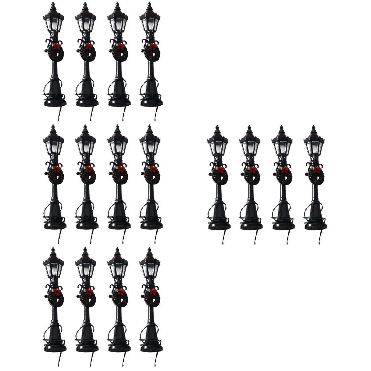 

Street Light Mini Lights Lamp Modeldecor House Post Miniature Christmas Landscape Simulation Table Sand Decorativemicroscopic