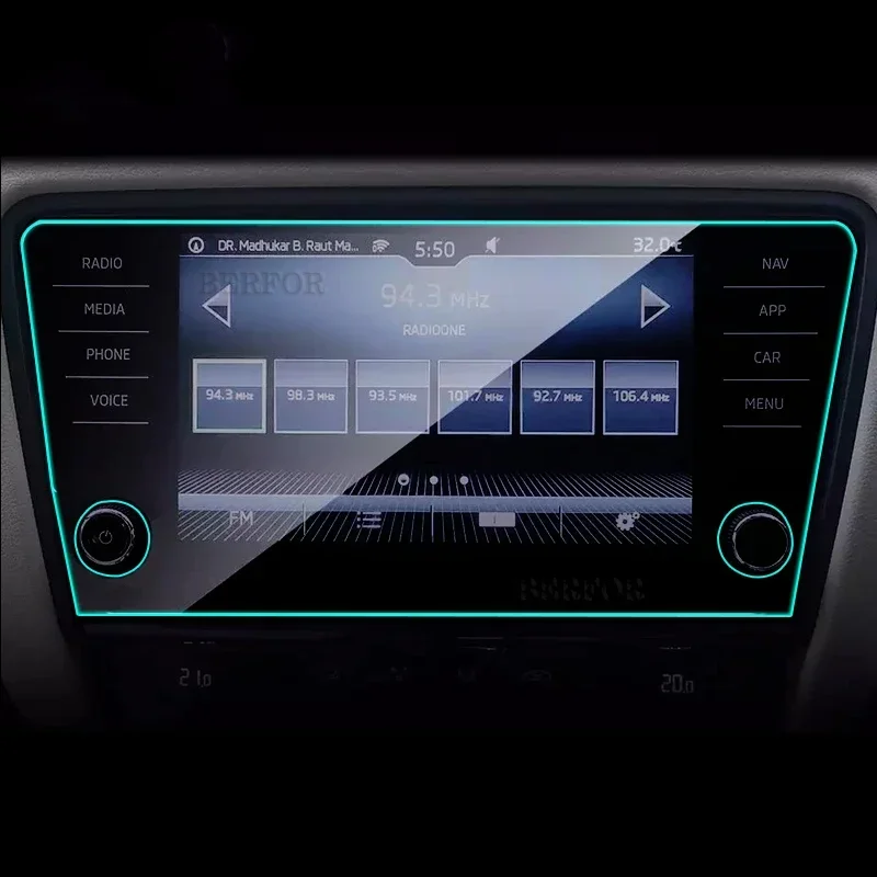 8 дюймов для Skoda Octavia A7 2019 Автомобильная GPS навигация внешний экран защита экрана