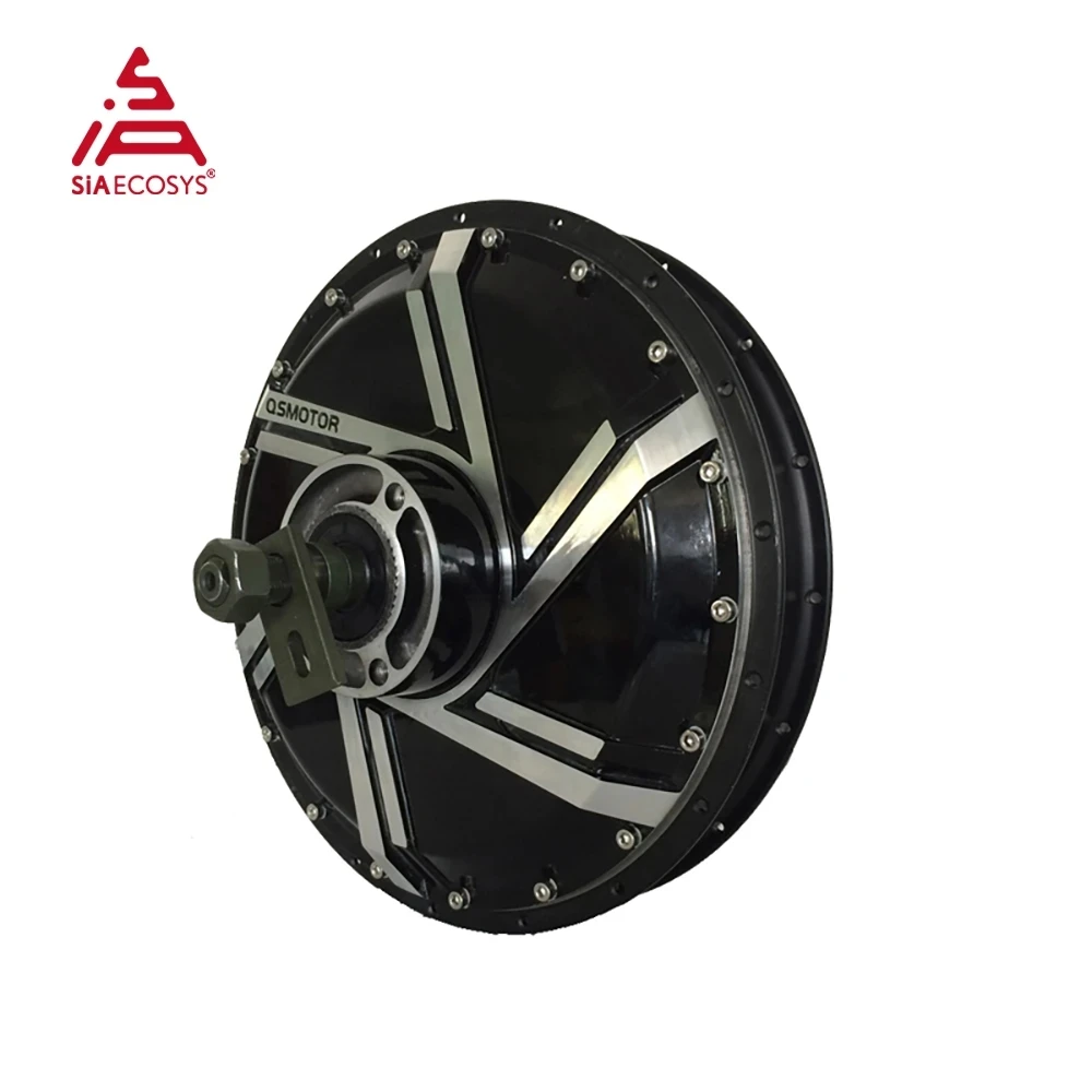 Фото Высокоскоростной мотор-колесо QS Motor 273 8000W V3 72V 120 км/ч с контроллером ND72850, новый спидометр для электромотоцикла, максимальная мощность 16000W, черный №2