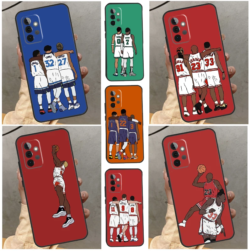 

Чехол для баскетбольного игрока Samsung Galaxy A52 A53 A73 A72 A33 A13 A23 A32 A22 A12 A52S A21S A71 A51, чехол