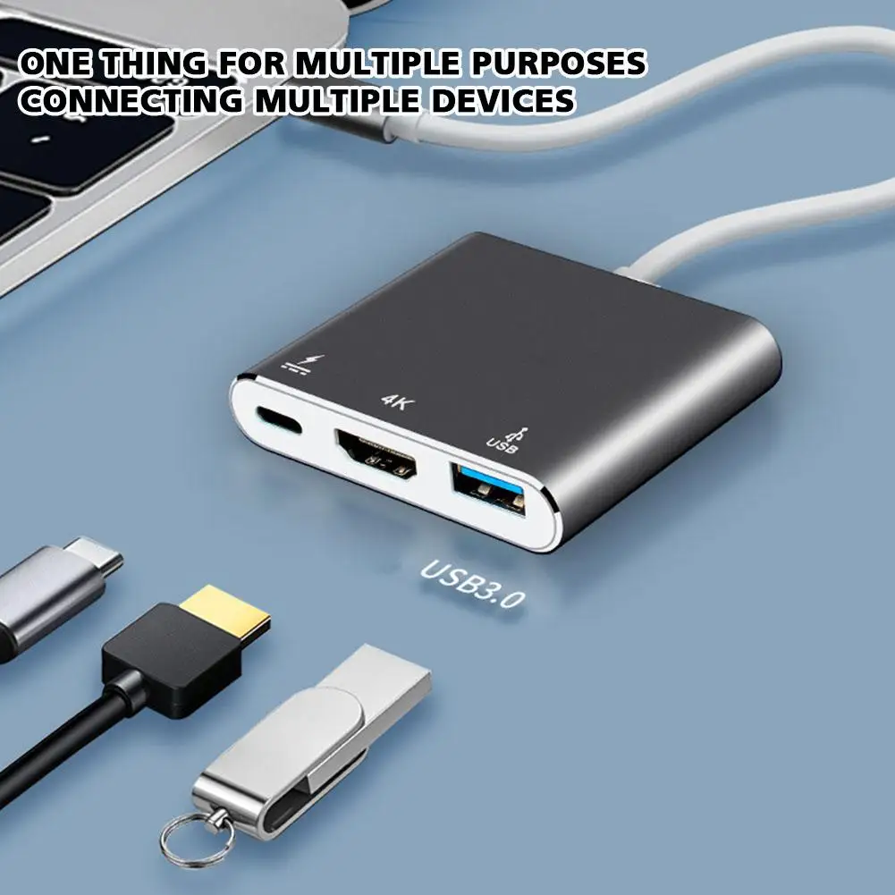 

Док-станция 3 в 1, USB 3,0, USB Type-c, HDMI