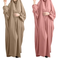 ramadan eid prayer garment abayas muslim long khimar hijab scarf dubai turkey abaya jilbab loose robe islam women niqab hijabs