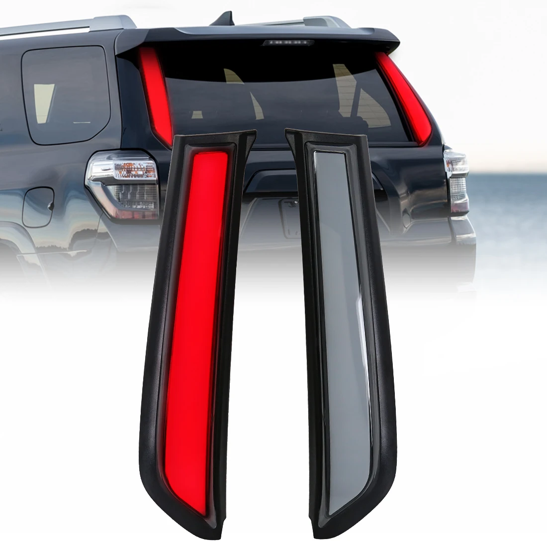 Задний бампер для автомобиля задний Toyota 4 runner 2010-2022 динамический сигнал поворота