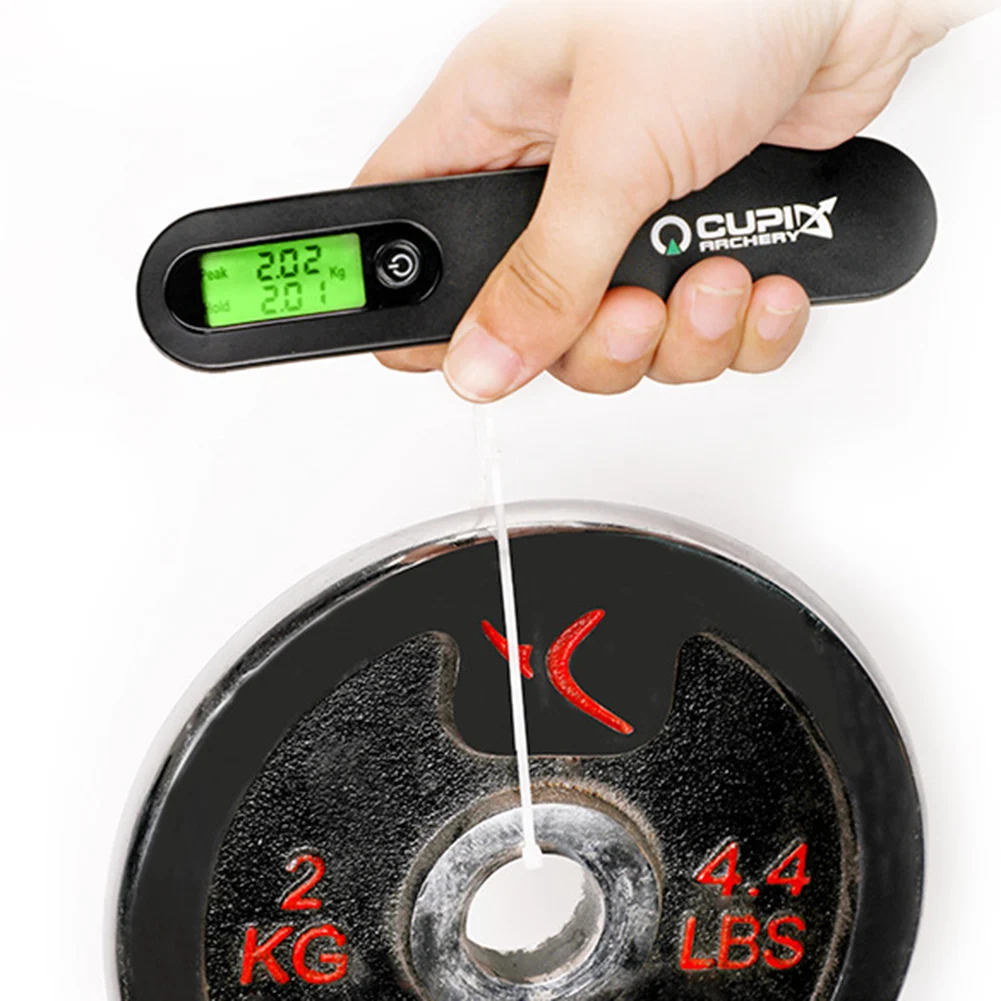 Fishing B11 Weigher Pull Weight Double Measurement Bow Arrow Luggage Scale Electronic Scale 110 Lbs Multifunction Measuring Tool