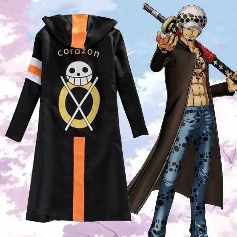 

Аниме One Piece Trafalgar D. Костюм для косплея водного права, карнавальные костюмы на Хэллоуин, пальто, ветровка, куртка