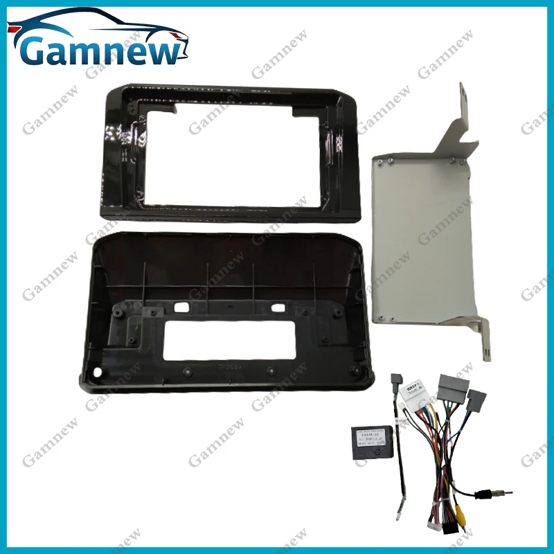 

9-дюймовый автомобильный рамочный адаптер для фасции Canbus Box декодер Android радио панель приборной панели комплект для Mitsubishi Triton 2024-2025