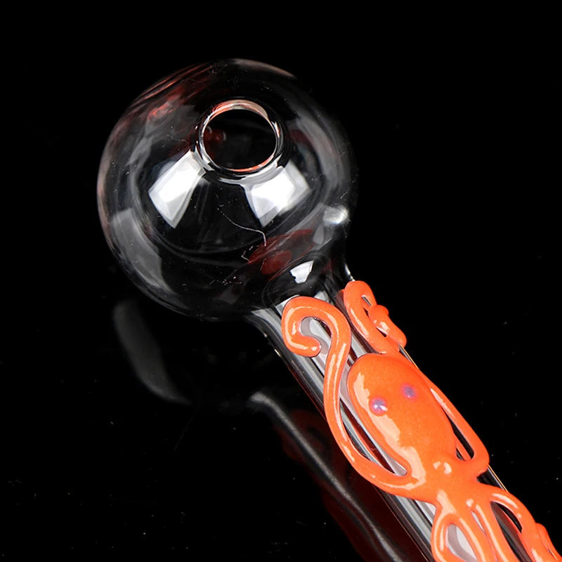 1 шт. новые стеклянные соломинки с пузырьковым шариком портативная прозрачная