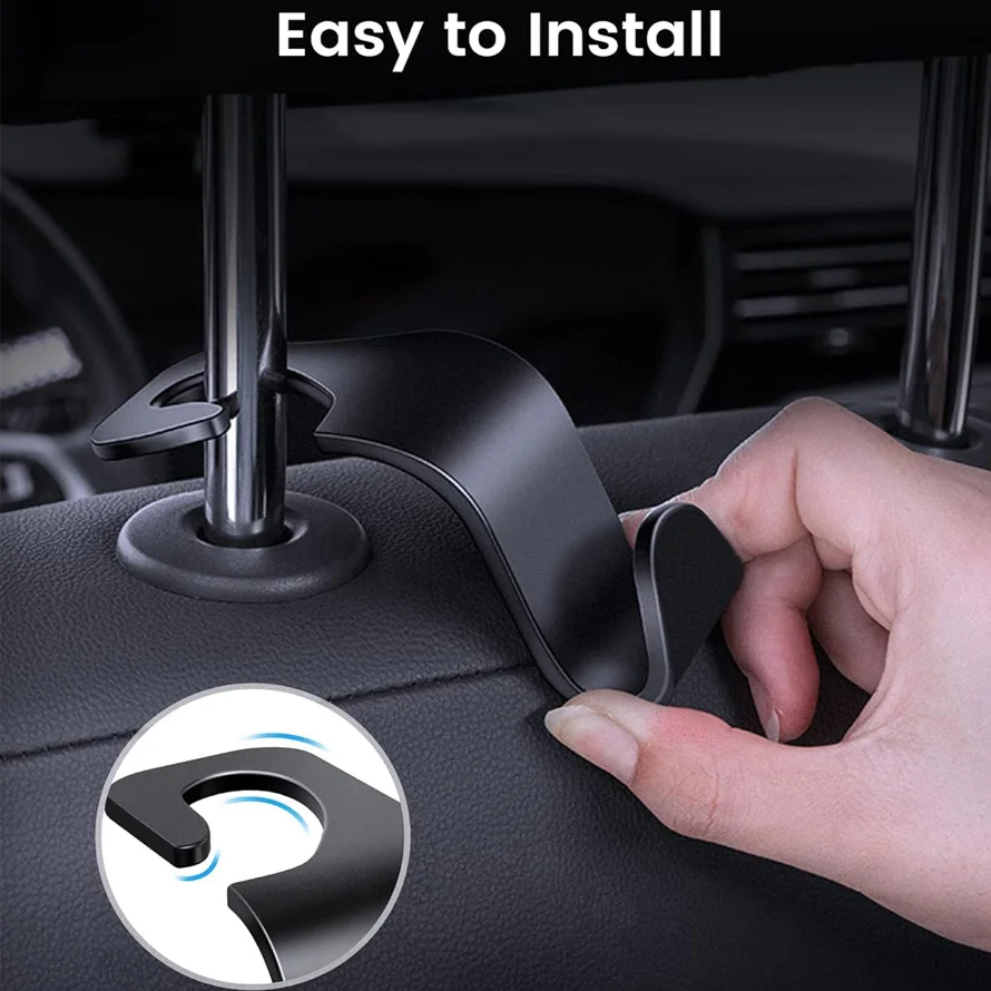 Крючок Для Подголовника Автомобиля S-образный Органайзер Хранения Из